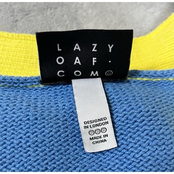 Lazy Oaf Flower Garden M Cardigan Sweater Colorful Quirky 90s Rave Vibe RARE - Picture 13 of 16